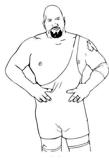 Wwe coloring page