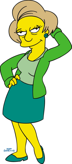 Disegno di Edna Krapabelle Simpson da colorare