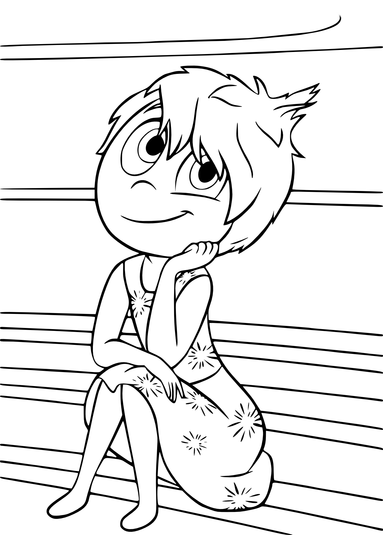 Vice Versa Riley drawing and coloring page