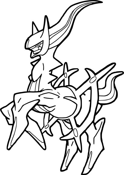 Arceus Free coloring page