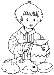 Good Night Little Ones drawing and coloring page