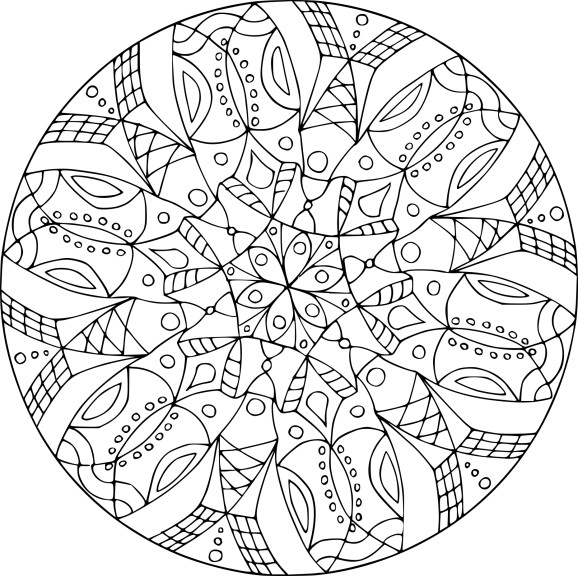 Adult Rosette coloring page