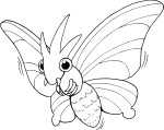 Disegno di Pokemon Venomoth da colorare