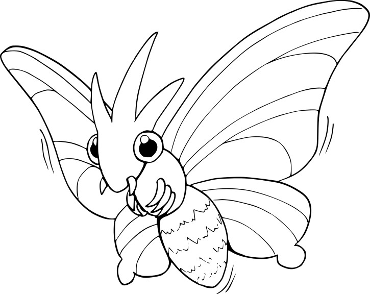 Pokemon Venomoth coloring page