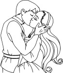 Love Kiss coloring page