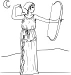 Artemis coloring page
