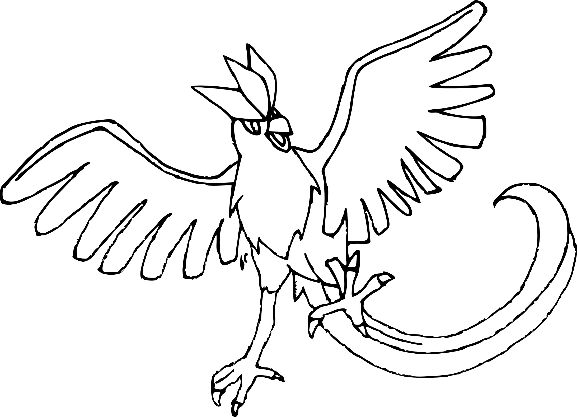 Disegno di Pokemon Articuno da colorare