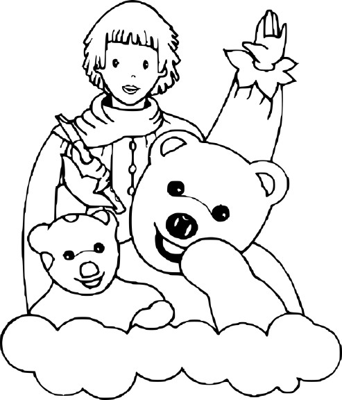 Good Night Kids coloring page