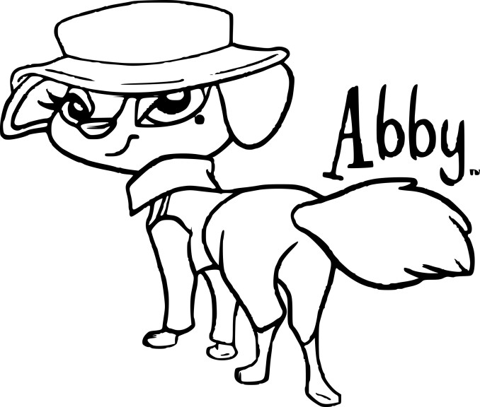 Bratz Petz Abby coloring page