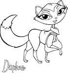 Coloriage Bratz Petz Daphne