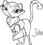 Bratz Petz Jolie coloring page