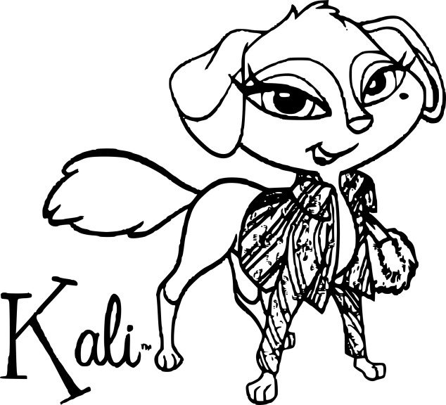 Disegno di Bratz Petz Kali da colorare