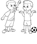 Yellow Card Soccer coloring page