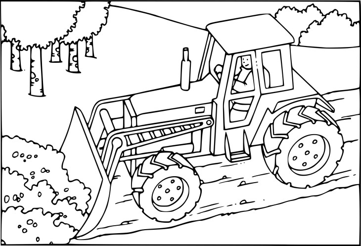 Coloriage chantier de construction