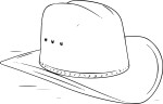 Disegno di Cappello da cowboy da colorare