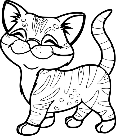 Coloriage chaton