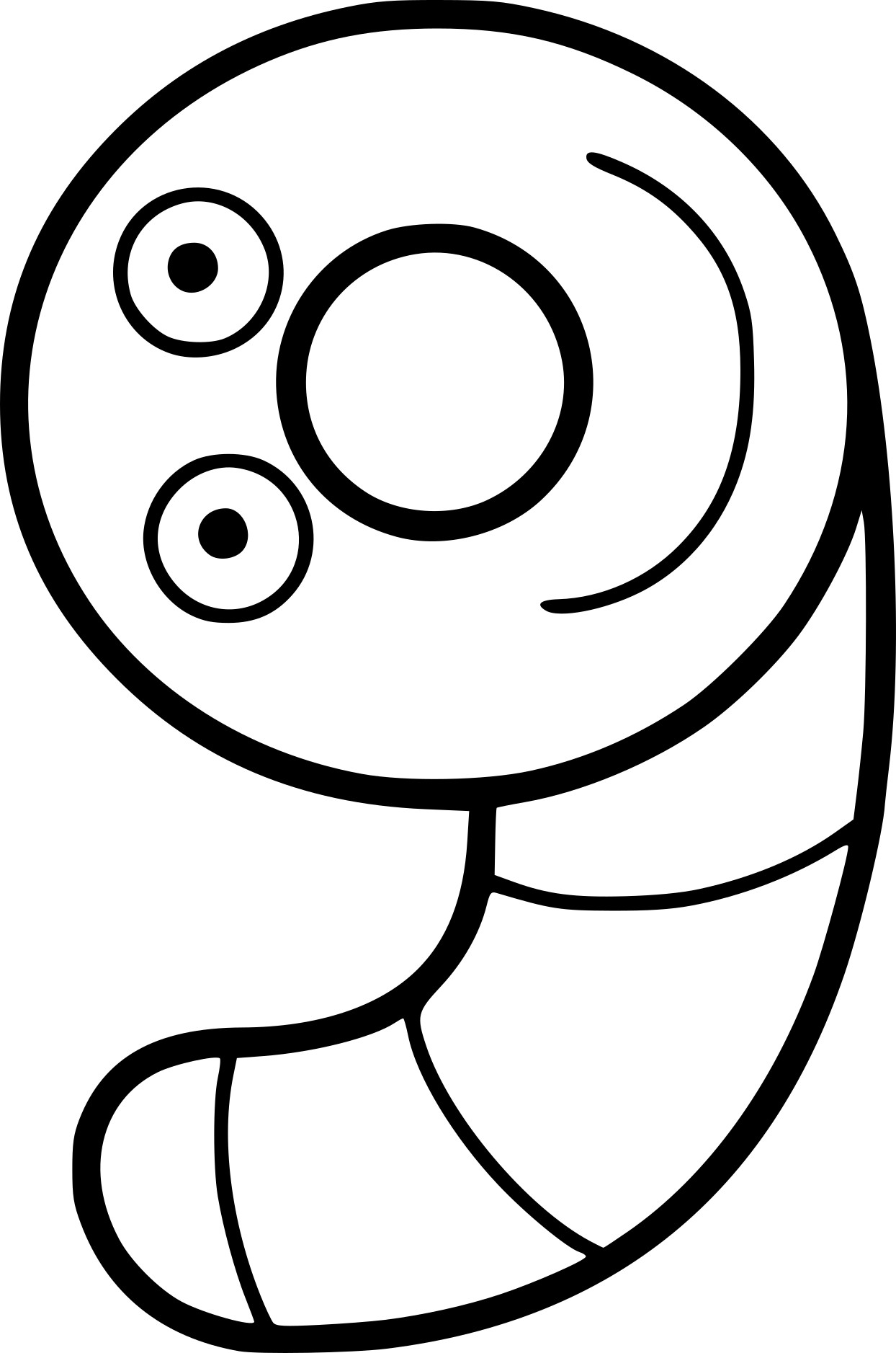 Number 9 coloring page