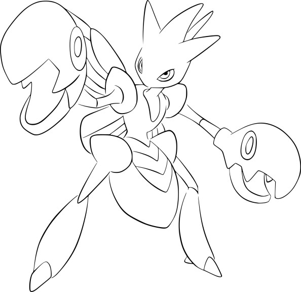 Scizor Pokemon coloring page