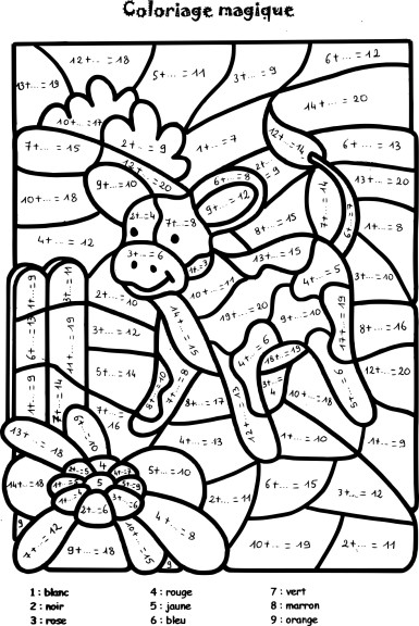 Coded Additions coloring page
