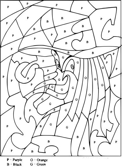 Letter Coded coloring page