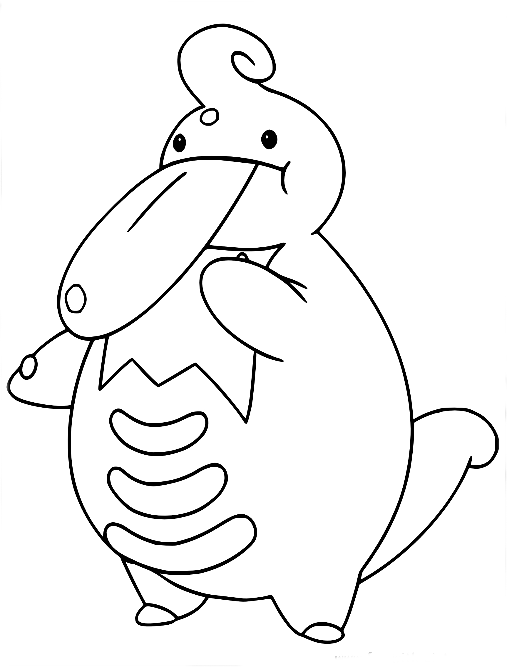 Lickilicky Pokemon coloring page