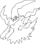 Disegno di Pokemon Darkrai da colorare