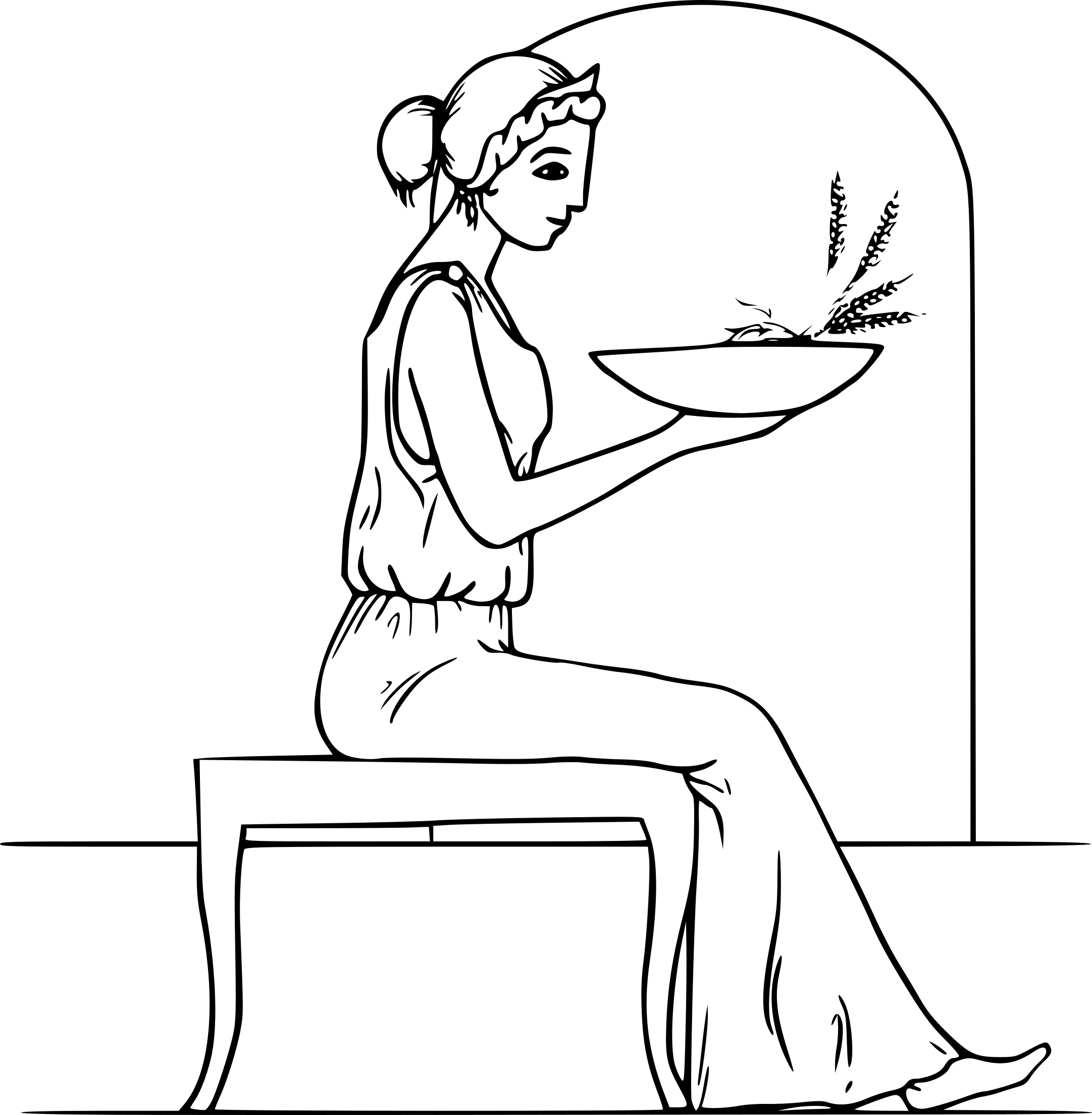 Demeter coloring page
