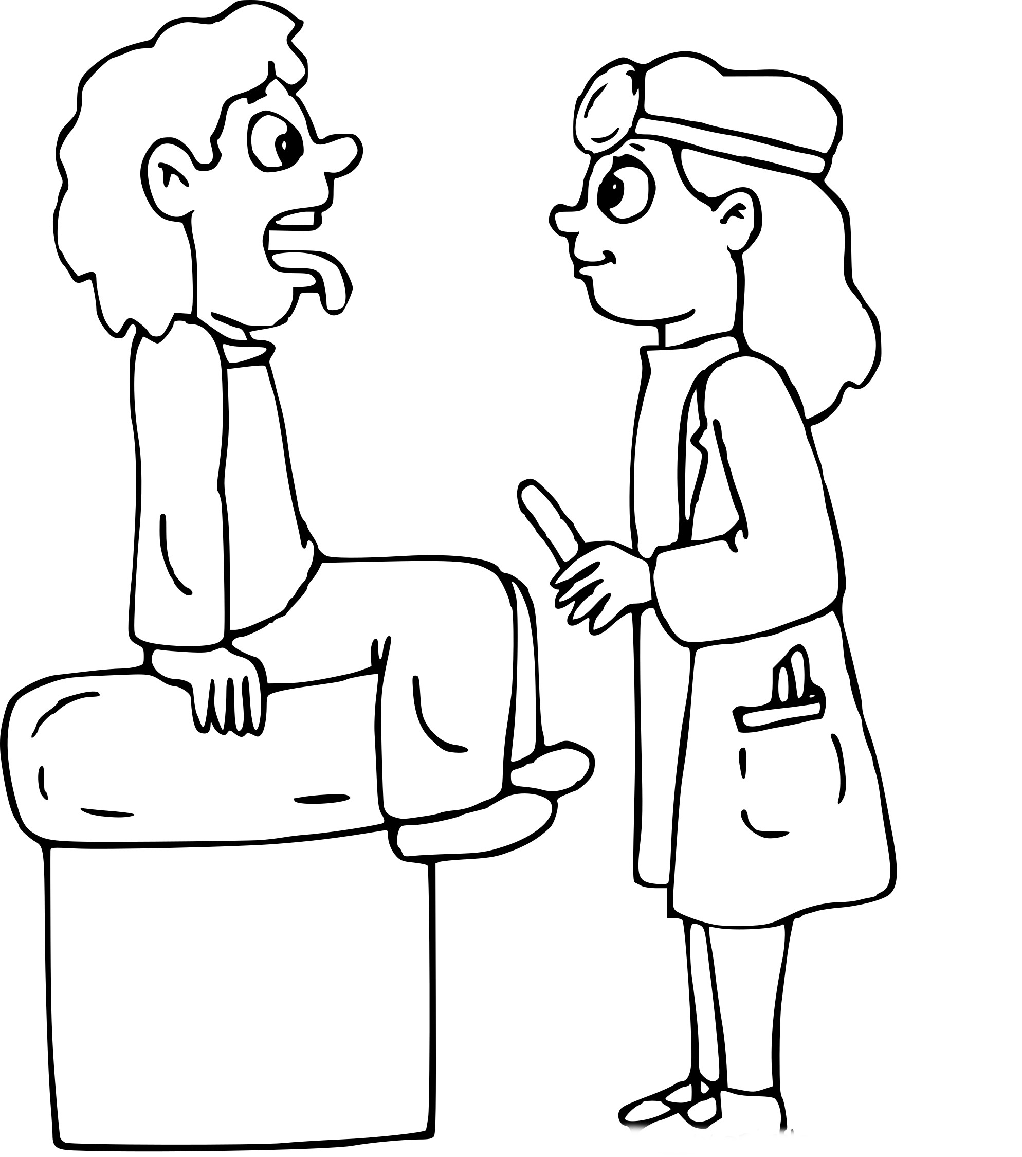 Doctor coloring page