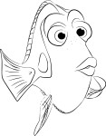 Dory coloring page
