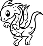 Coloriage Dragon mignon