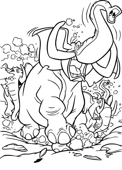 Coloriage élephant de Tarzan