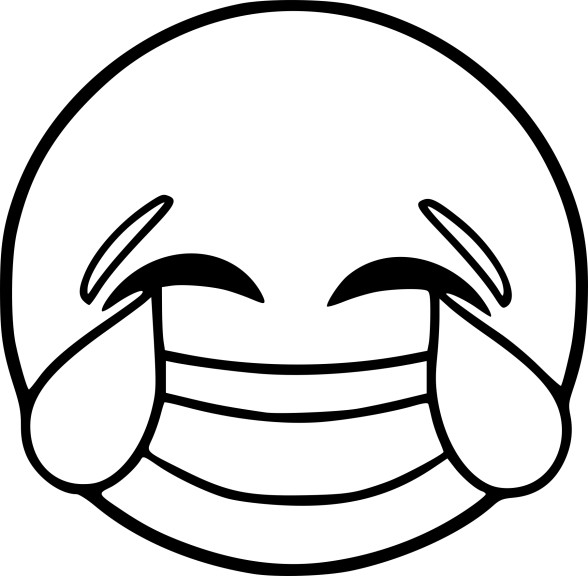 Emoji Laugh coloring page