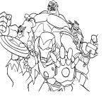 Avengers Team coloring page