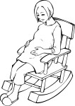 Pregnant Woman coloring page