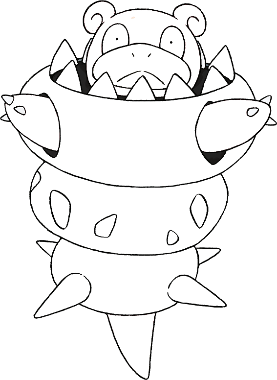 Slowbro Pokemon coloring page