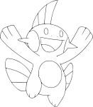 Disegno di Pokemon Marshtomp da colorare