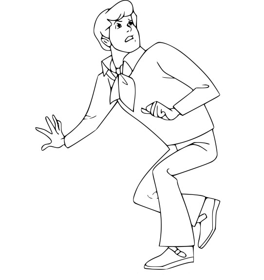 Fred Scooby Doo coloring page