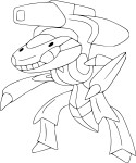 Pokemon Genesect coloring page