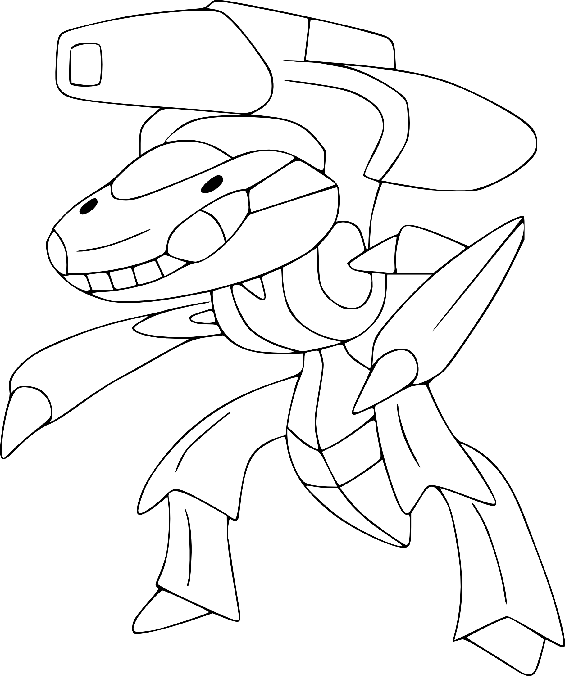 Pokemon Genesect coloring page