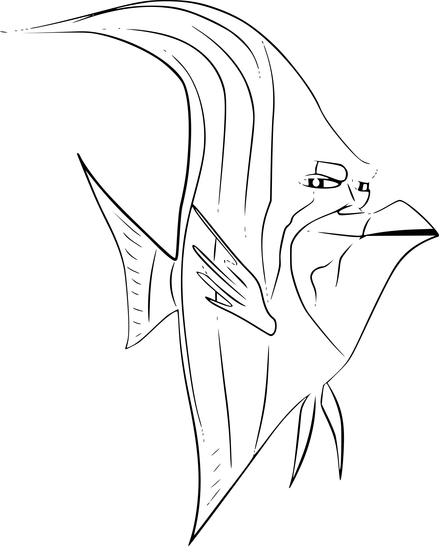 Gill The World Of Dory coloring page