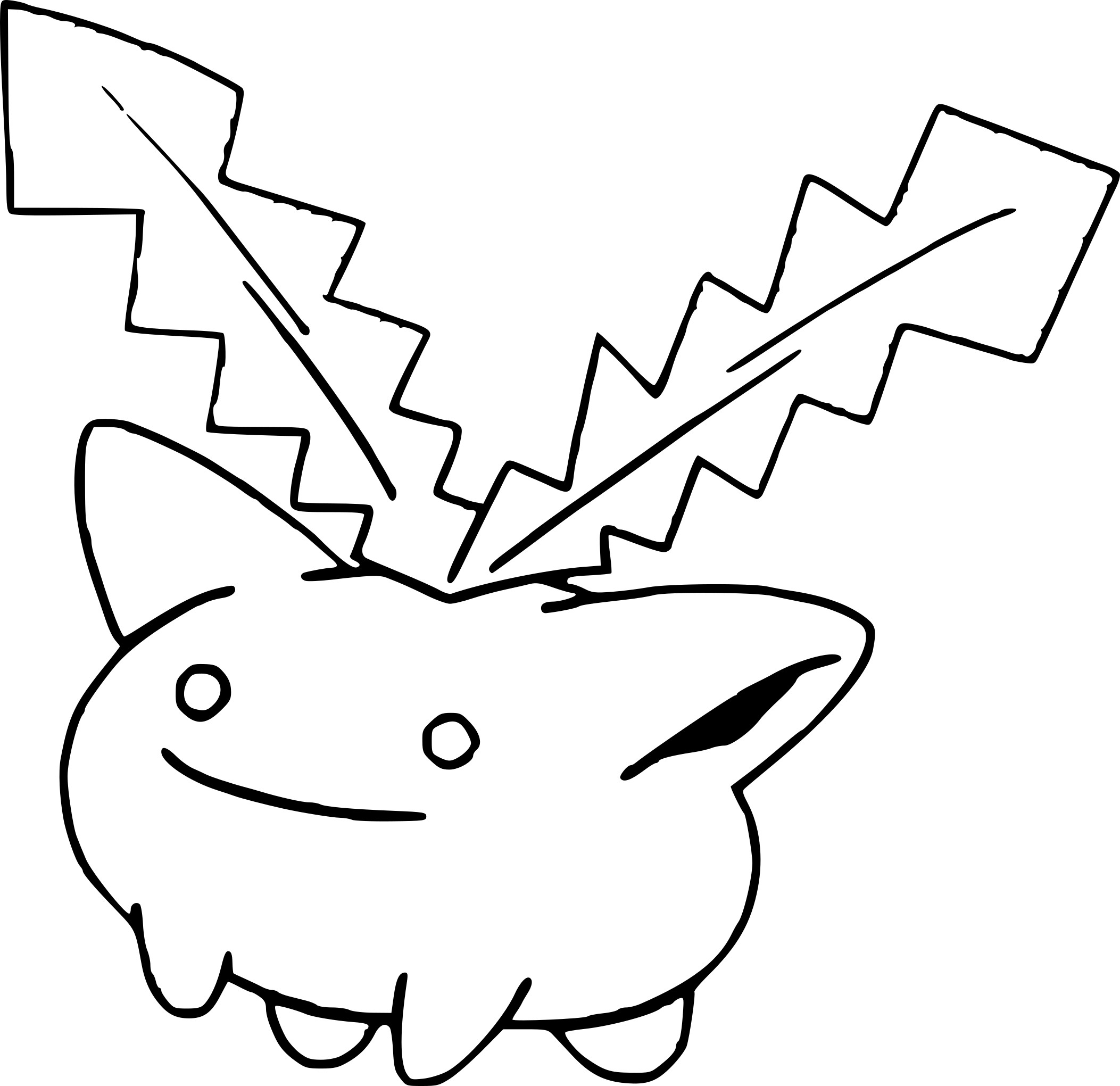 Hoppip Pokemon coloring page