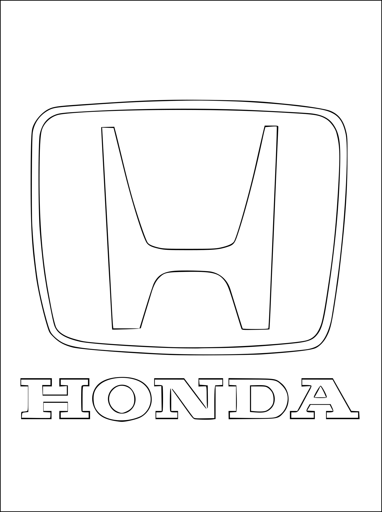 Honda coloring page
