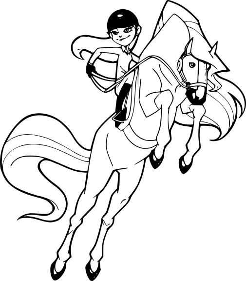 Horseland coloring page