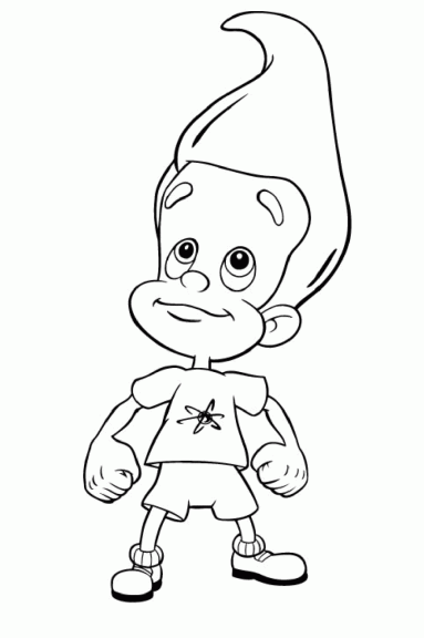 Disegno di Jimmy Neutron da colorare