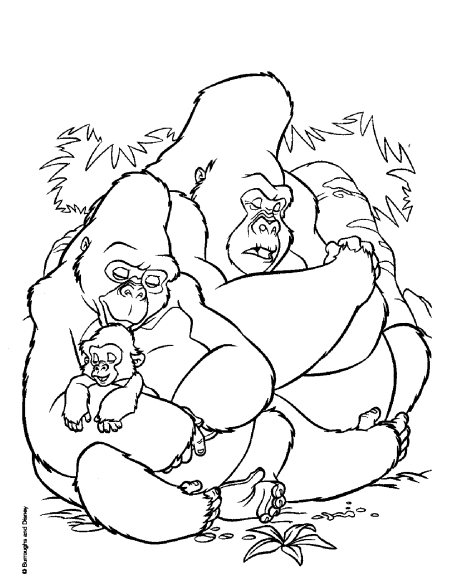 Kala Tarzan coloring page