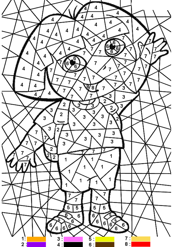 Magic Dora coloring page