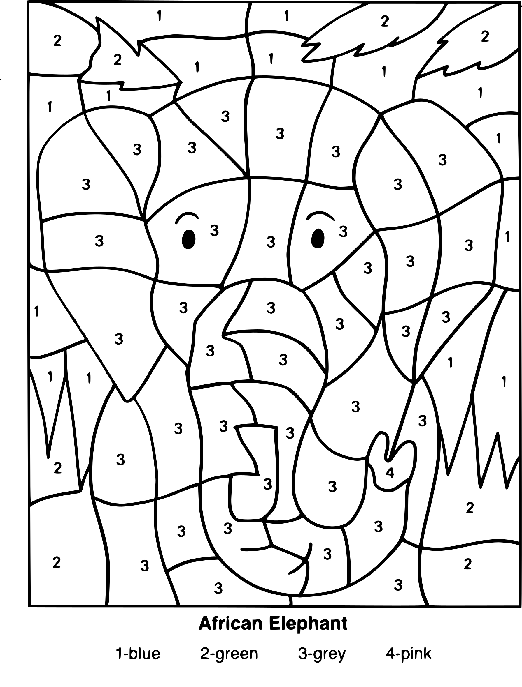 Magic Elephant coloring page