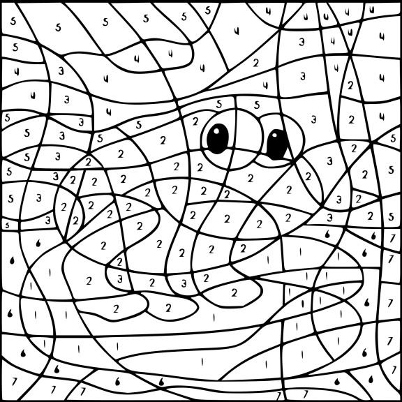 Coloriage magique grenouille