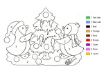 Disegno di Albero di Natale magico da colorare