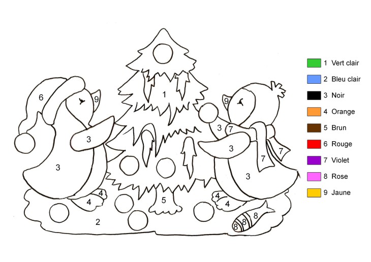 Magical Christmas Tree coloring page